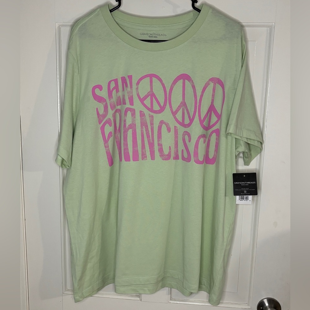 Grayson Threads Mint Green Tee San Francisco Sz 2X
